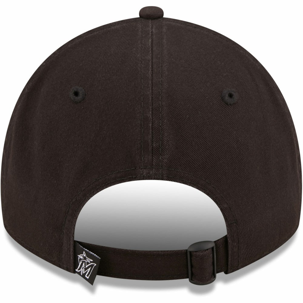 MLB Miami Marlins New Era Black On Black Core Classic 2.0 9TWENTY Adjustable Hat