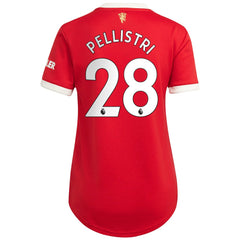 Facundo Pellistri Manchester United Women's 2021/22 Home Replica Player Jersey - Adidas Red
