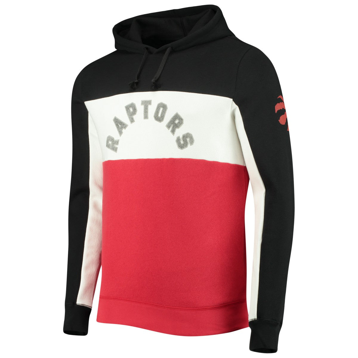 NBA Toronto Raptors Junk Food Wordmark Colorblock Fleece Pullover Hoodie