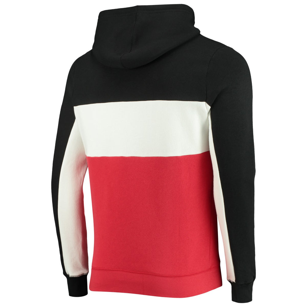 NBA Toronto Raptors Junk Food Wordmark Colorblock Fleece Pullover Hoodie