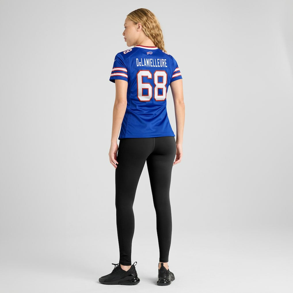 Joe DeLamielleure  Women's Game Retired Player Jersey - Buffalo Bills