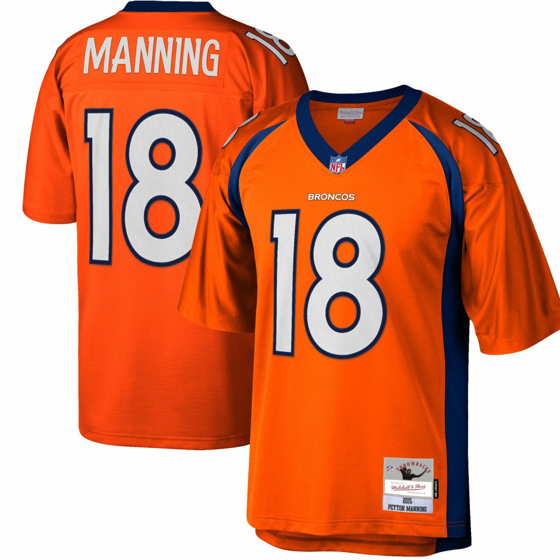 Peyton Manning  Big & Tall 2015 Retired Player Replica Jersey - Denver Broncos