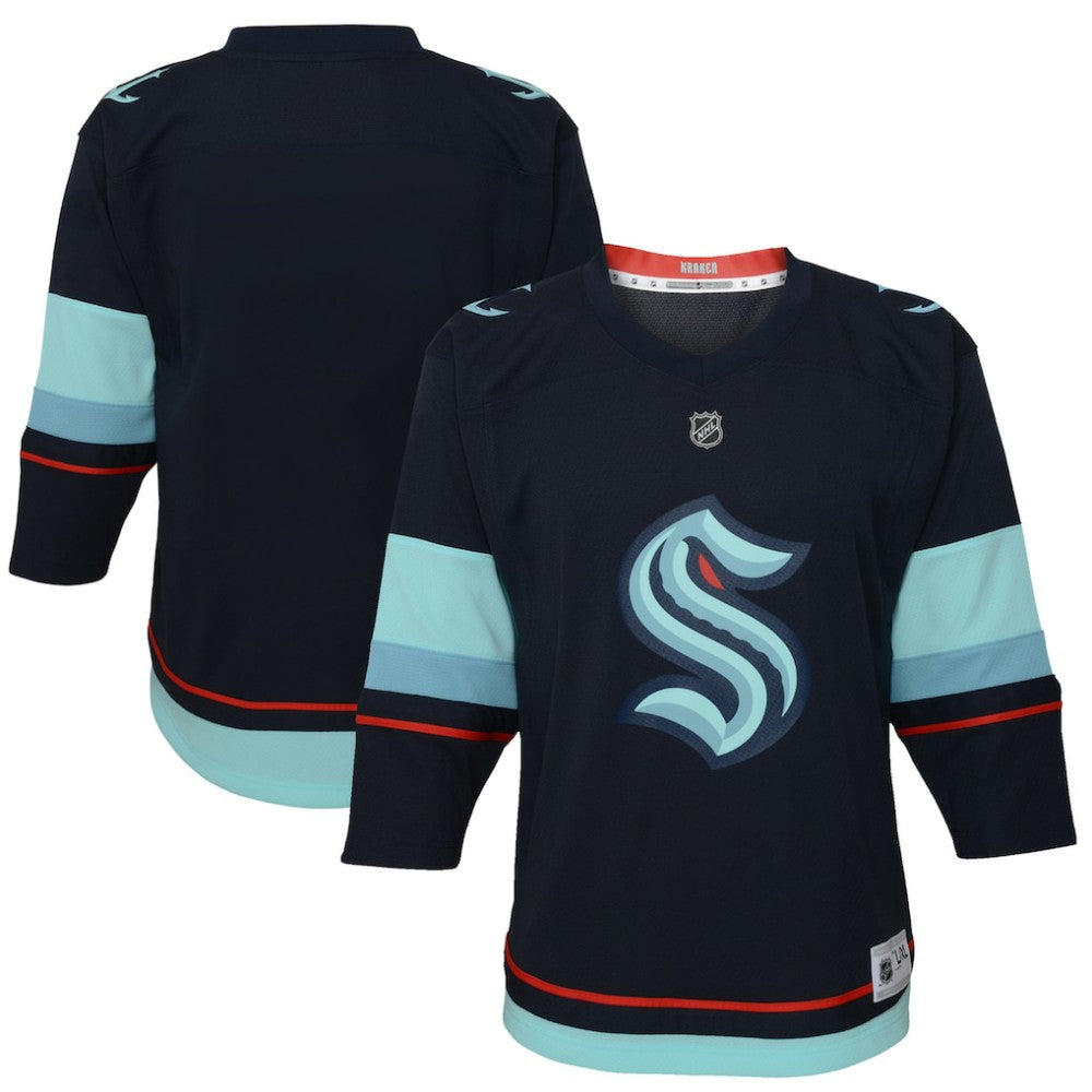 NHL Navy Seattle Kraken Youth Home Replica Jersey