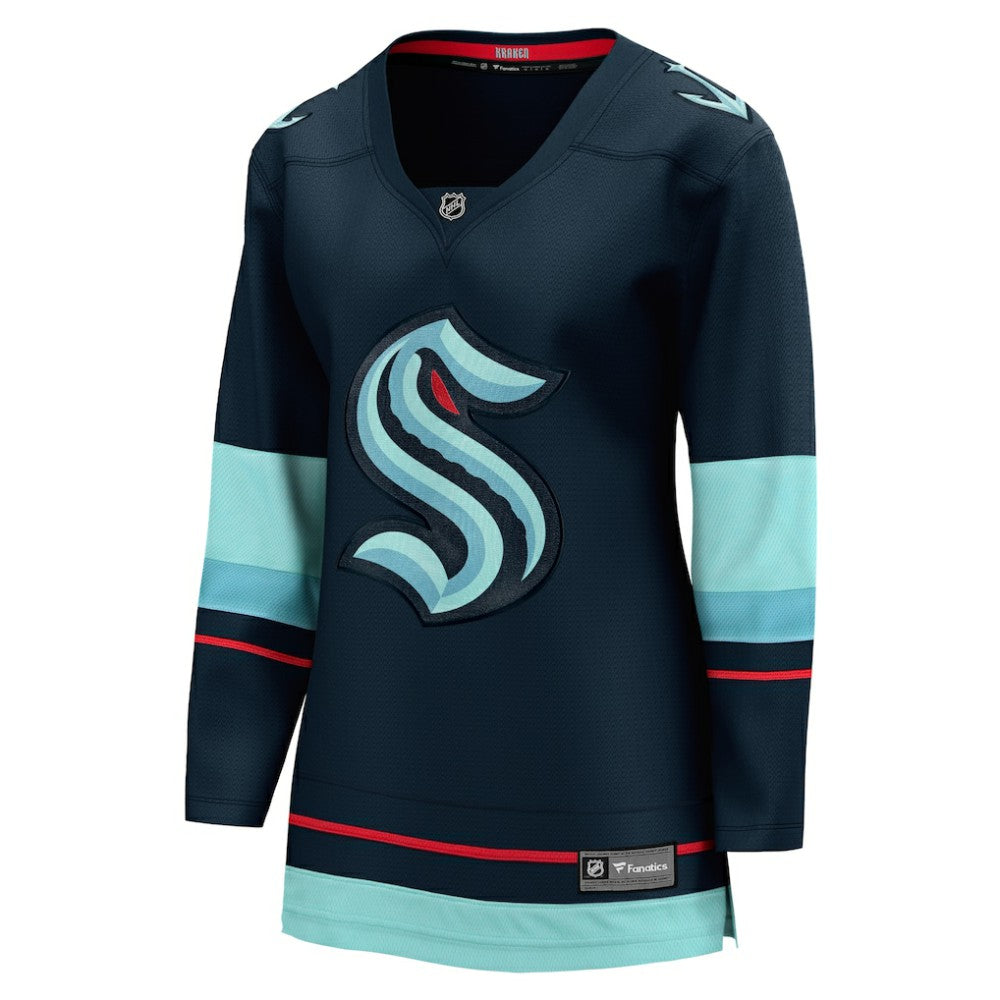 NHL Navy Seattle Kraken Fanatics Women's Home Breakaway Jersey