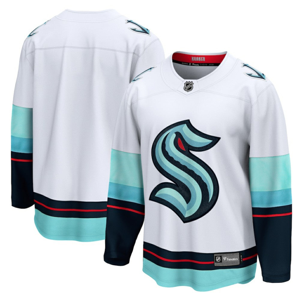 NHL White Seattle Kraken Fanatics Away Breakaway Jersey