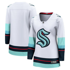 NHL White Seattle Kraken Fanatics Women's Away Breakaway Jersey