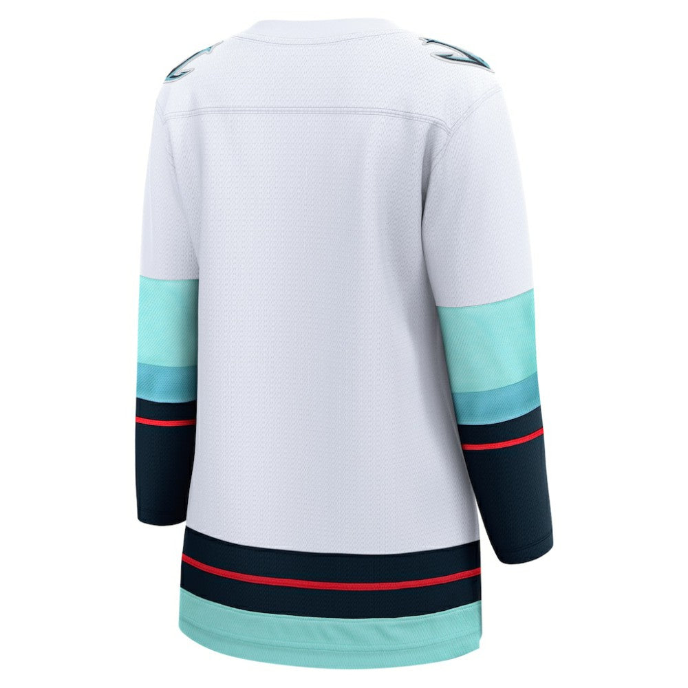 NHL White Seattle Kraken Fanatics Women's Away Breakaway Jersey