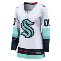 NHL White Seattle Kraken Fanatics Women's Away Breakaway Custom Jersey