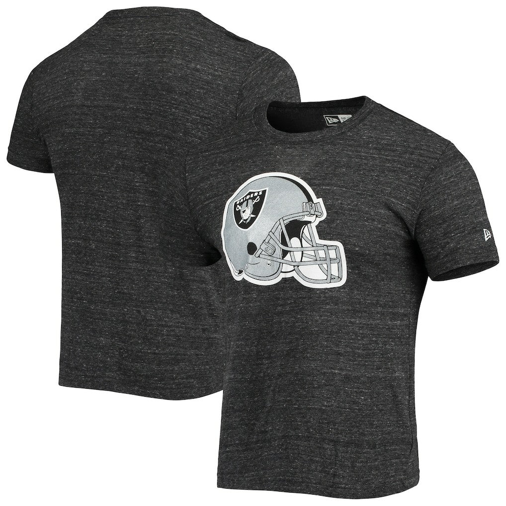 Helmet Logo Tri-Blend T-Shirt - Las Vegas Raiders