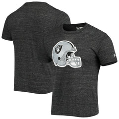 Helmet Logo Tri-Blend T-Shirt - Las Vegas Raiders