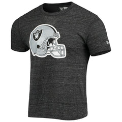 Helmet Logo Tri-Blend T-Shirt - Las Vegas Raiders
