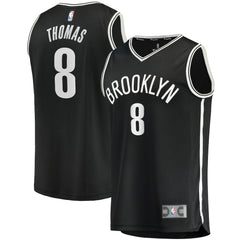 NBA Cam Thomas Brooklyn Nets 2021 NBA Draft First Round Pick Fast Break Replica Jersey Black
