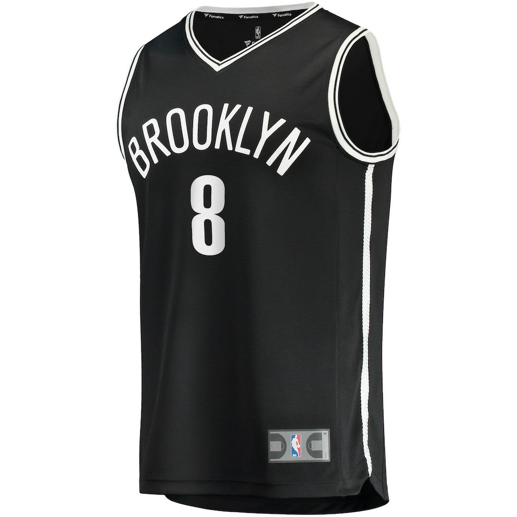 NBA Cam Thomas Brooklyn Nets 2021 NBA Draft First Round Pick Fast Break Replica Jersey Black