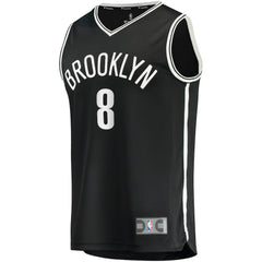 NBA Cam Thomas Brooklyn Nets 2021 NBA Draft First Round Pick Fast Break Replica Jersey Black