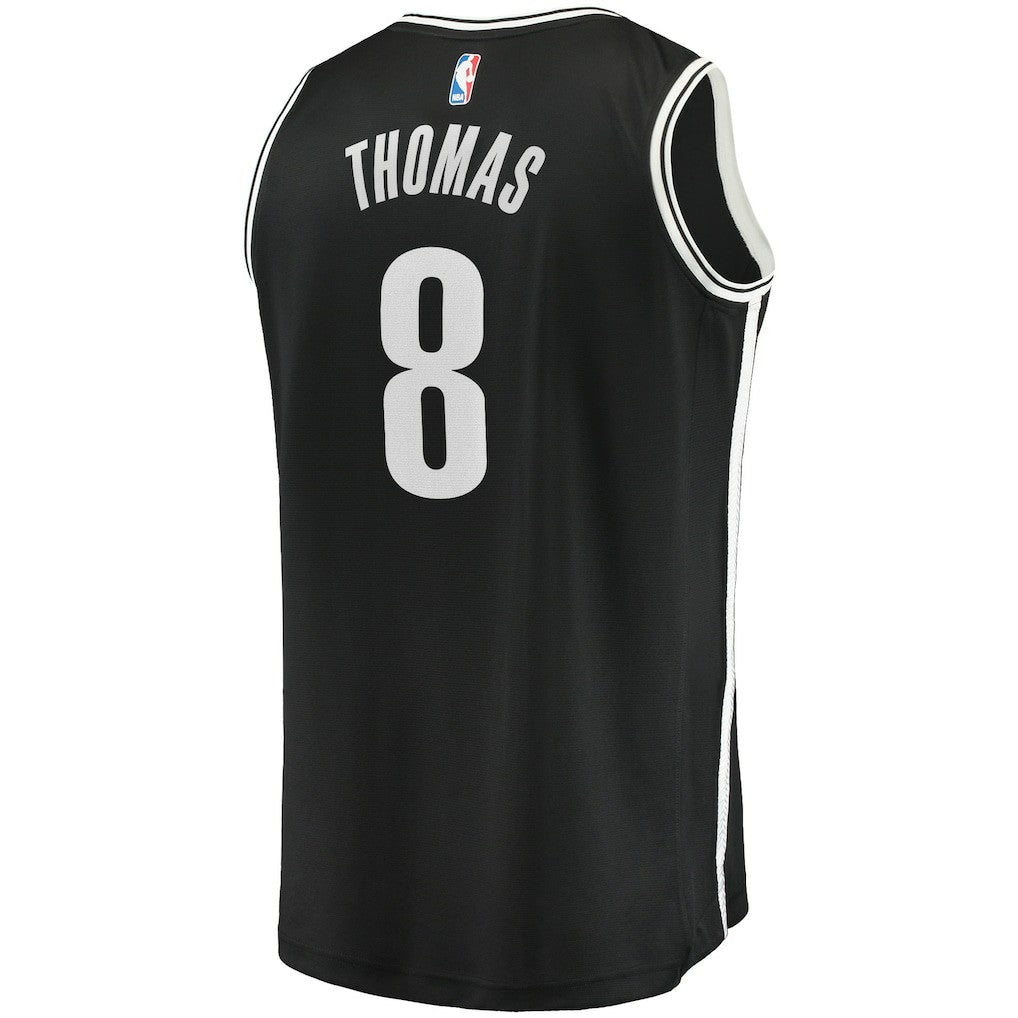 NBA Cam Thomas Brooklyn Nets 2021 NBA Draft First Round Pick Fast Break Replica Jersey Black