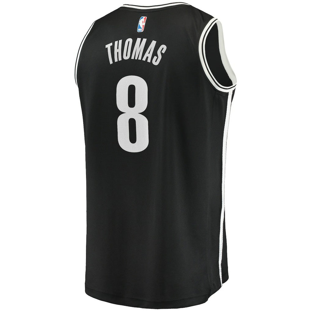 NBA Cam Thomas Brooklyn Nets 2021 NBA Draft First Round Pick Fast Break Replica Jersey Black