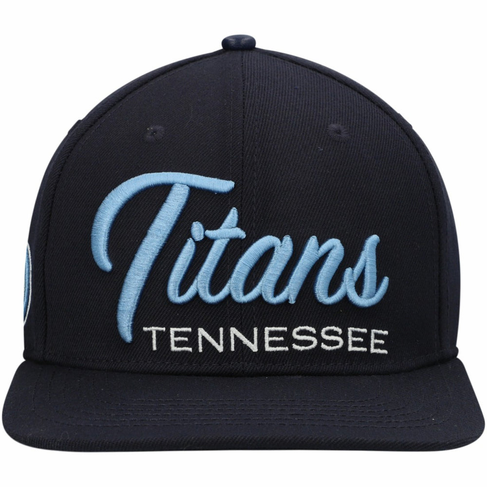 Pro Standard Script Wordmark Snapback Hat - Tennessee Titans