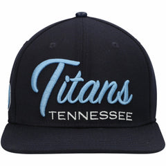 Pro Standard Script Wordmark Snapback Hat - Tennessee Titans