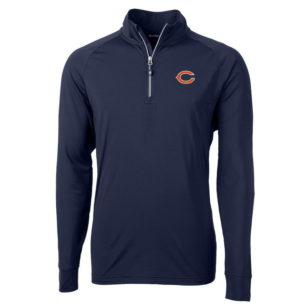 Cutter & Buck Adapt Eco Knit Quarter-Zip Pullover Jacket - Chicago Bears