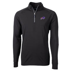 Cutter & Buck Adapt Eco Knit Quarter-Zip Pullover Jacket - Buffalo Bills