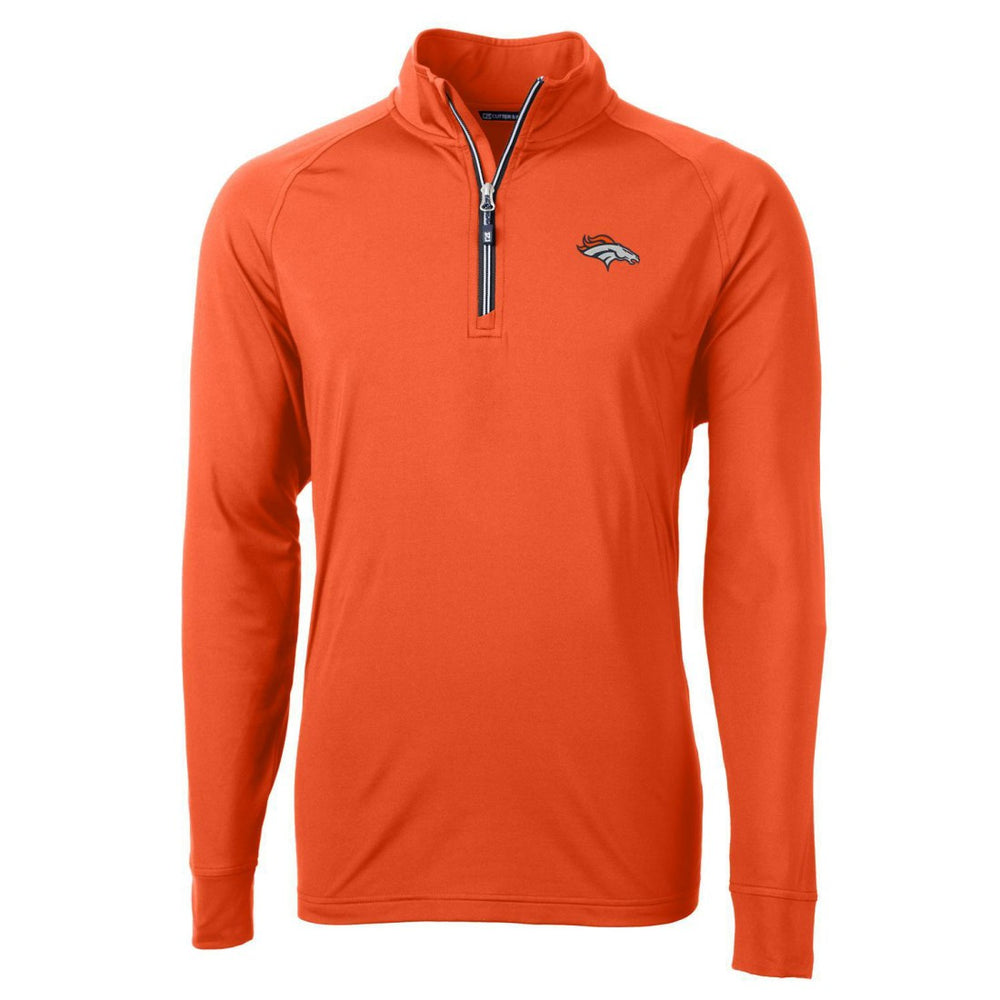 Cutter & Buck Adapt Eco Knit Quarter-Zip Pullover Jacket - Denver Broncos