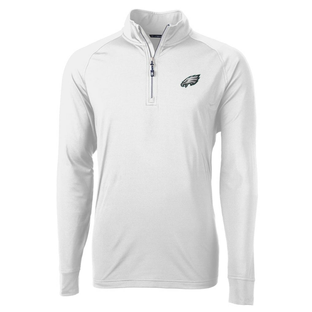 Cutter & Buck Adapt Eco Knit Quarter-Zip Pullover Jacket - Philadelphia Eagles