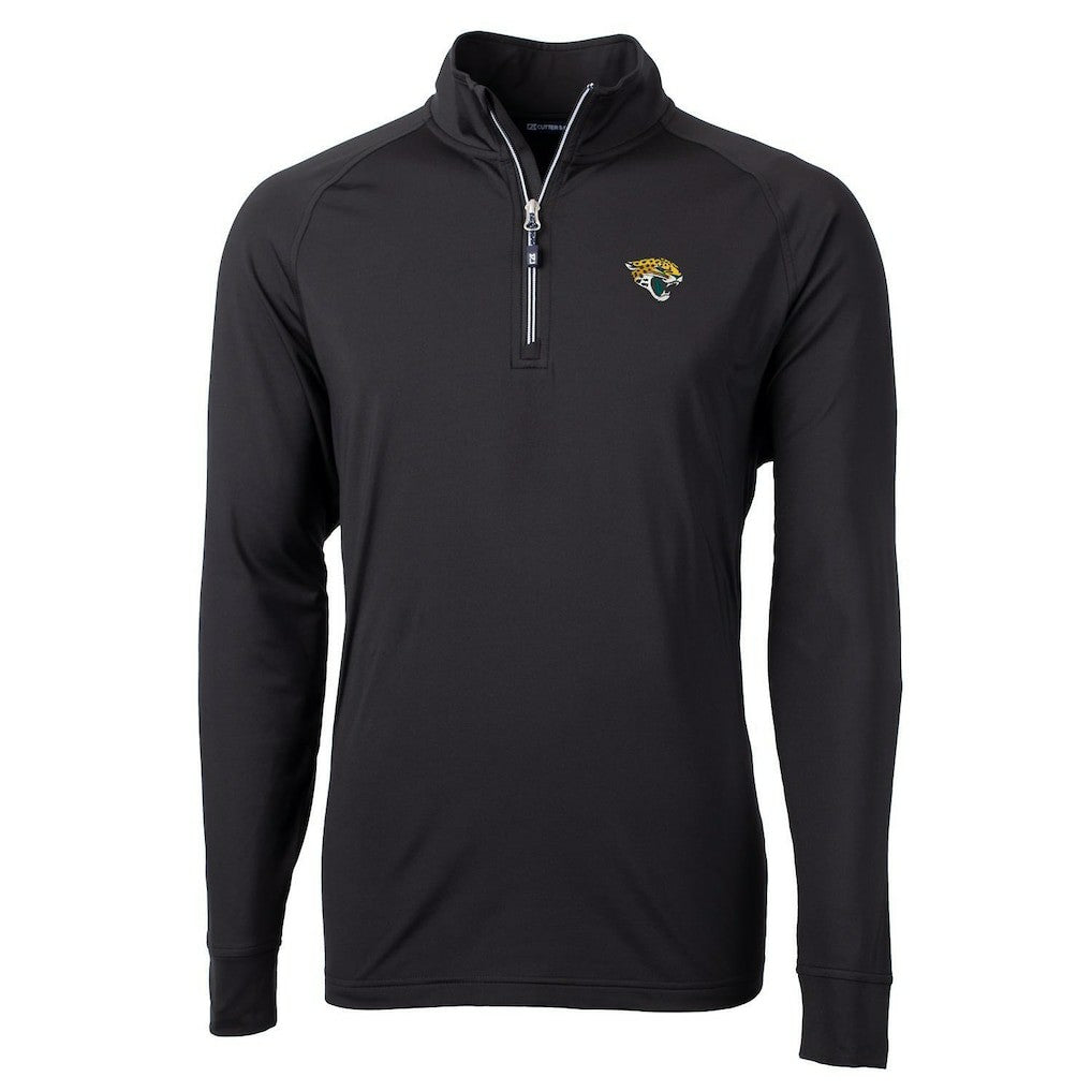 Cutter & Buck Adapt Eco Knit Quarter-Zip Pullover Jacket - Jacksonville Jaguars