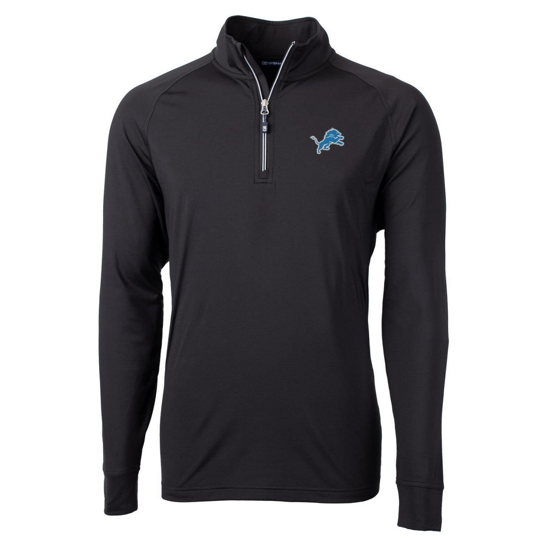 Cutter & Buck Adapt Eco Knit Quarter-Zip Pullover Jacket - Detroit Lions