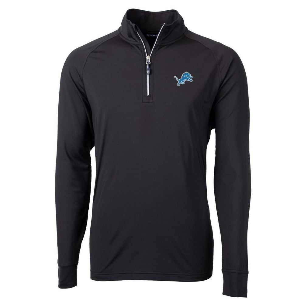 Cutter & Buck Adapt Eco Knit Quarter-Zip Pullover Jacket - Detroit Lions