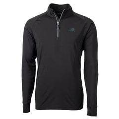 Cutter & Buck Adapt Eco Knit Quarter-Zip Pullover Jacket - Carolina Panthers