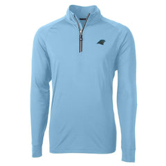 Cutter & Buck Adapt Eco Knit Quarter-Zip Pullover Jacket - Carolina Panthers