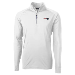 Cutter & Buck Adapt Eco Knit Quarter-Zip Pullover Jacket - New England Patriots