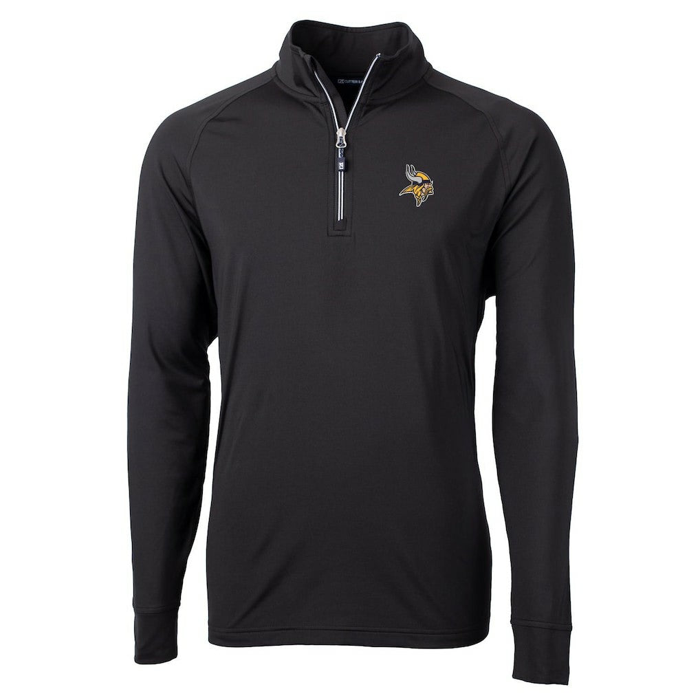 Cutter & Buck Adapt Eco Knit Quarter-Zip Pullover Jacket - Minnesota Vikings