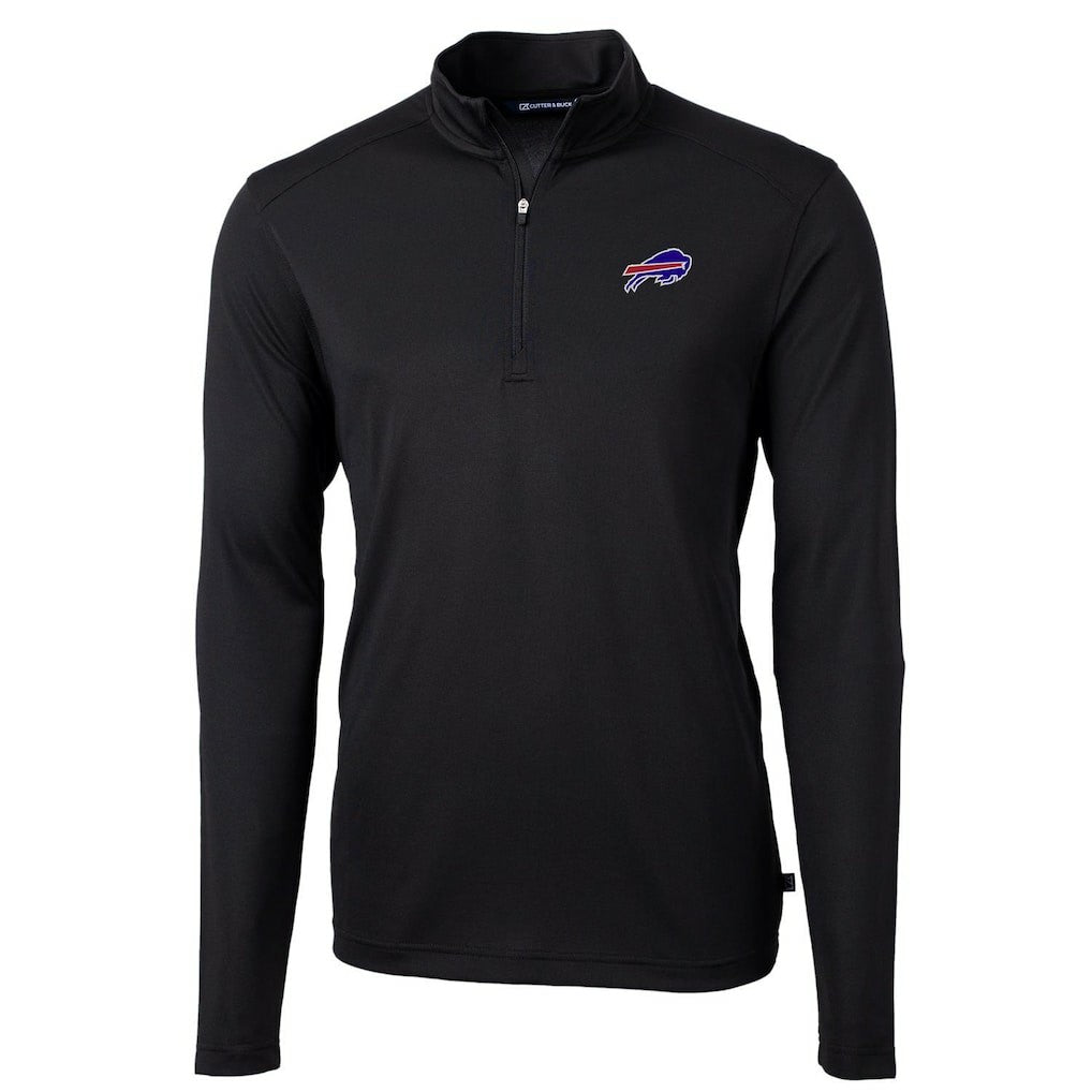 Cutter & Buck Virtue Eco Pique Recycled Quarter-Zip Pullover Jacket - Buffalo Bills