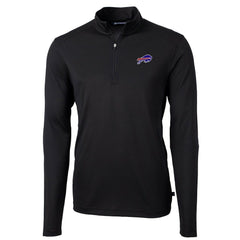 Cutter & Buck Virtue Eco Pique Recycled Quarter-Zip Pullover Jacket - Buffalo Bills