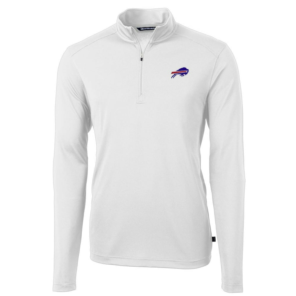 Cutter & Buck Virtue Eco Pique Recycled Quarter-Zip Pullover Jacket - Buffalo Bills