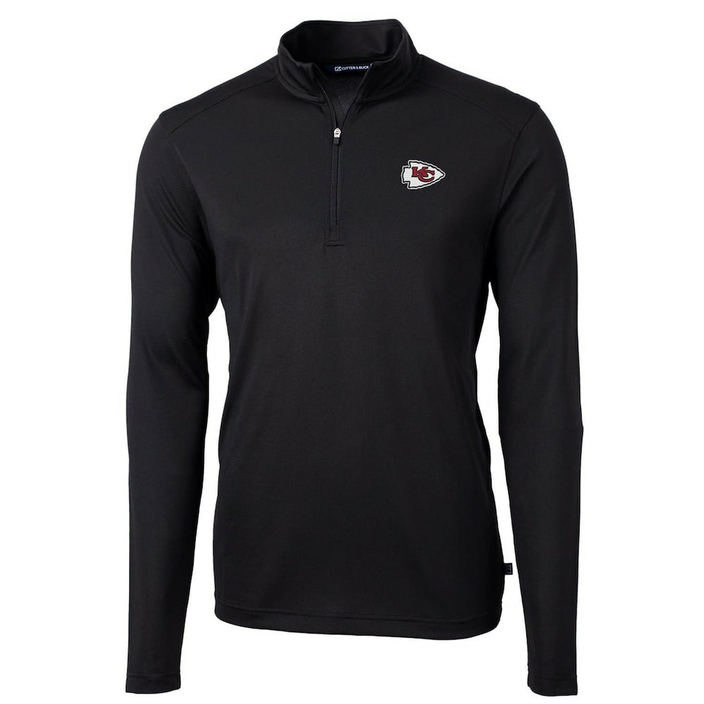 Cutter & Buck Virtue Eco Pique Recycled Quarter-Zip Pullover Jacket - Kansas City Chiefs