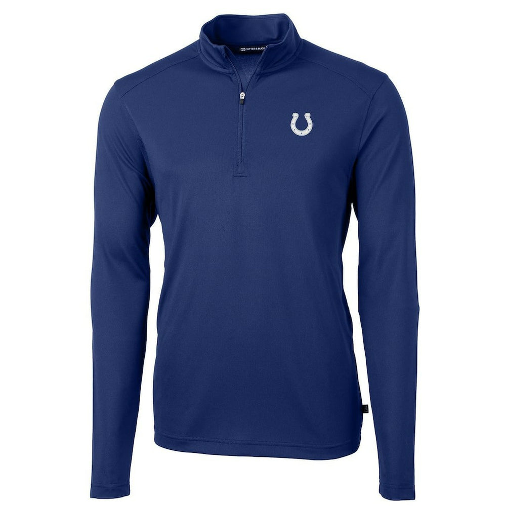 Cutter & Buck Virtue Eco Pique Recycled Quarter-Zip Pullover Jacket - Indianapolis Colts