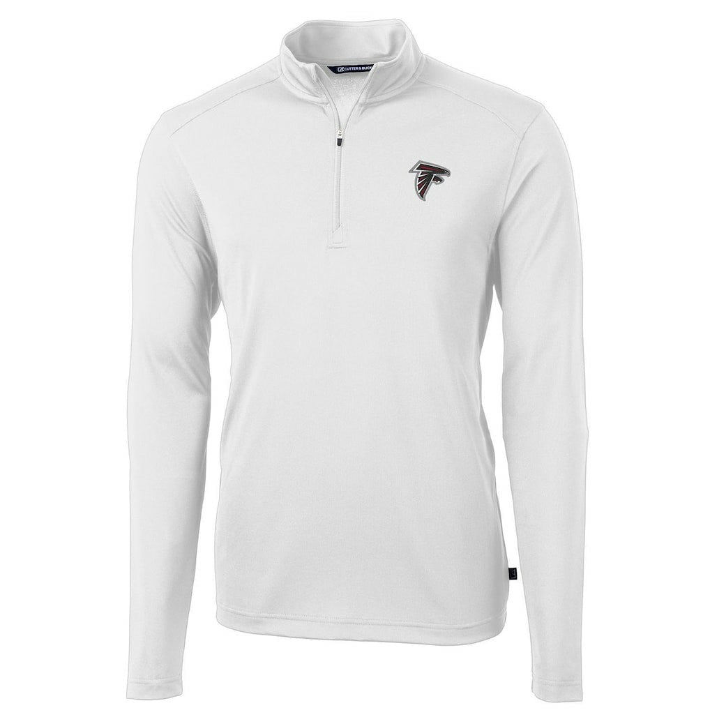 Cutter & Buck Virtue Eco Pique Recycled Quarter-Zip Pullover Jacket - Atlanta Falcons