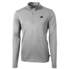 Cutter & Buck Virtue Eco Pique Recycled Quarter-Zip Pullover Jacket - Carolina Panthers