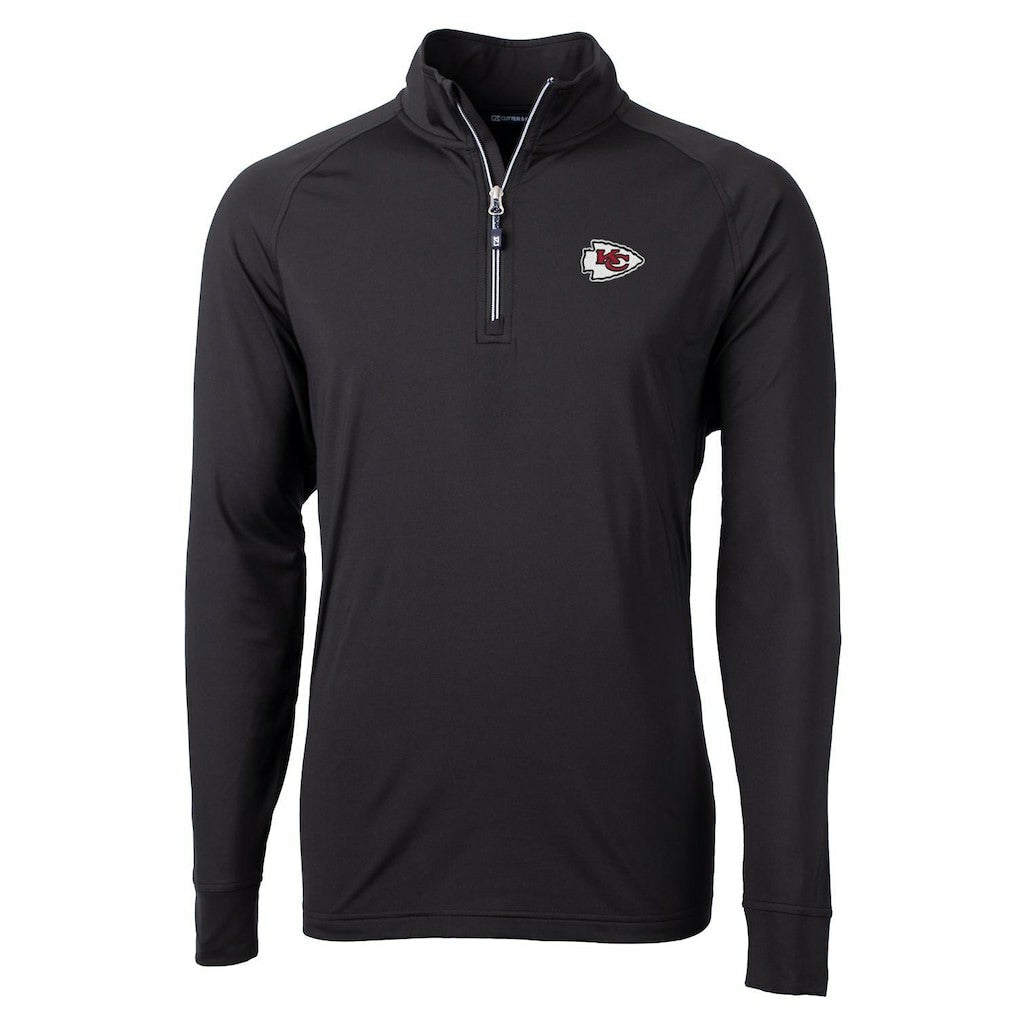 Cutter & Buck Big & Tall Adapt Eco Knit Quarter-Zip Pullover Jacket - Kansas City Chiefs