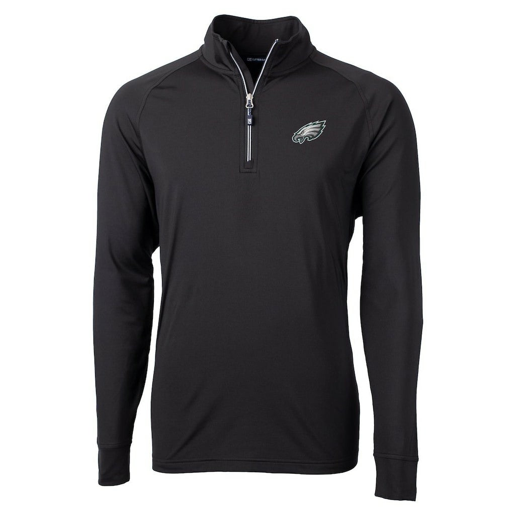 Cutter & Buck Big & Tall Adapt Eco Knit Quarter-Zip Pullover Jacket - Philadelphia Eagles