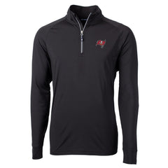 Cutter & Buck Big & Tall Adapt Eco Knit Quarter-Zip Pullover Jacket - Tampa Bay Buccaneers