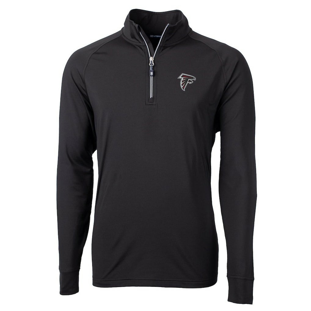 Cutter & Buck Big & Tall Adapt Eco Knit Quarter-Zip Pullover Jacket - Atlanta Falcons