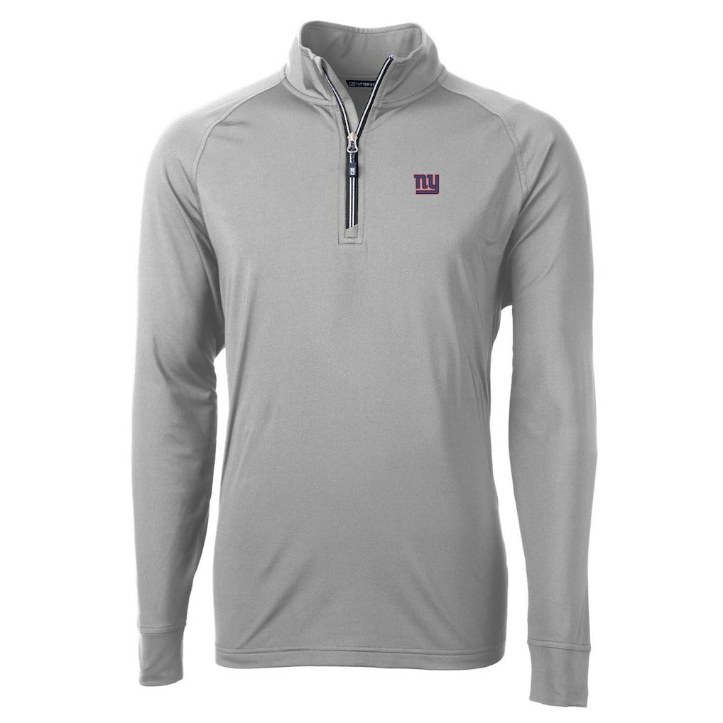 Cutter & Buck Big & Tall Adapt Eco Knit Quarter-Zip Pullover Jacket - New York Giants