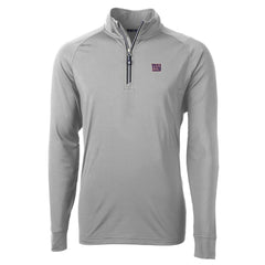 Cutter & Buck Big & Tall Adapt Eco Knit Quarter-Zip Pullover Jacket - New York Giants