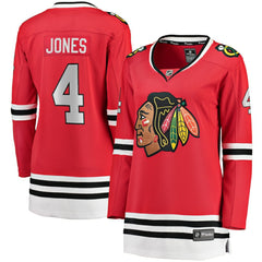 NHL Red Seth Jones Chicago Blackhawks Fanatics Women's Home Breakaway Player Jersey