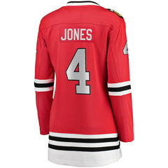 NHL Red Seth Jones Chicago Blackhawks Fanatics Women's Home Breakaway Player Jersey