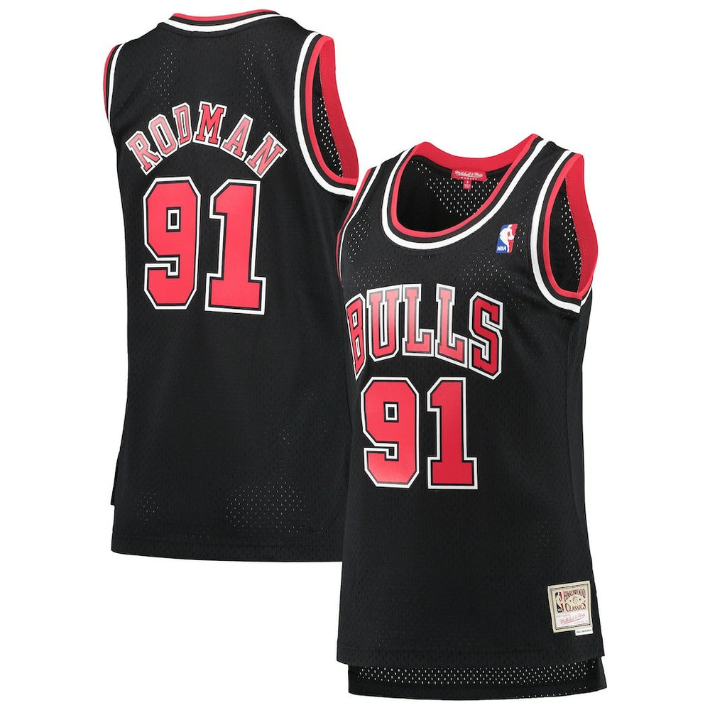 NBA Dennis Rodman Chicago Bulls Women's Hardwood Classics Swingman Jersey sale