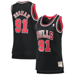 NBA Dennis Rodman Chicago Bulls Women's Hardwood Classics Swingman Jersey sale